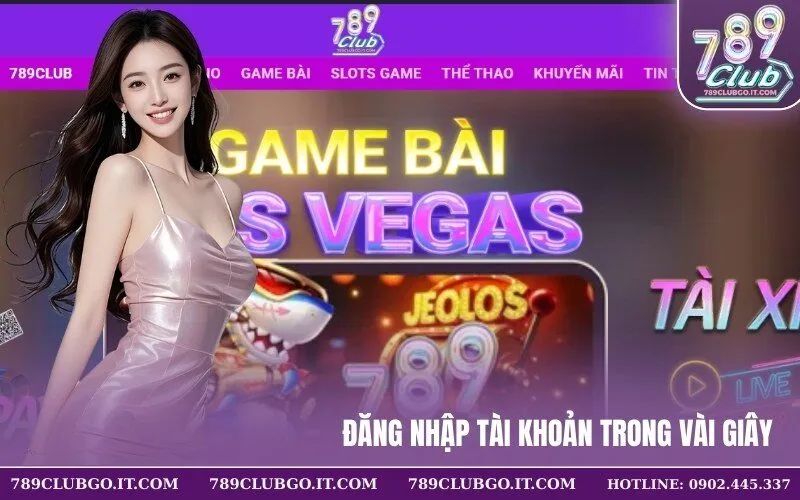 Đăng nhập tài khoản trong vài giây